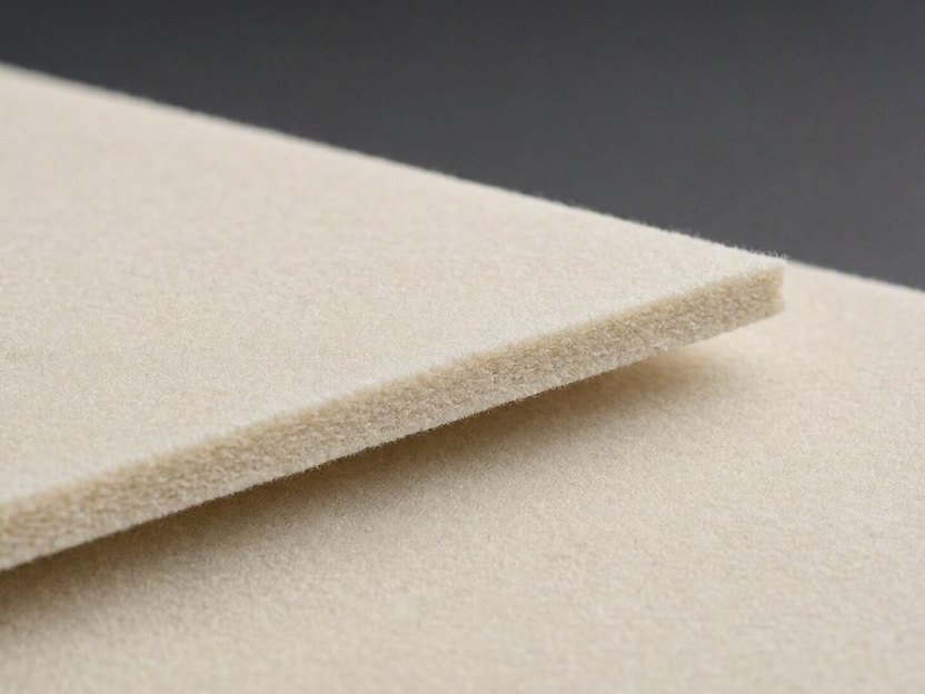 Cut edge of hard felt used for oil retaining washers