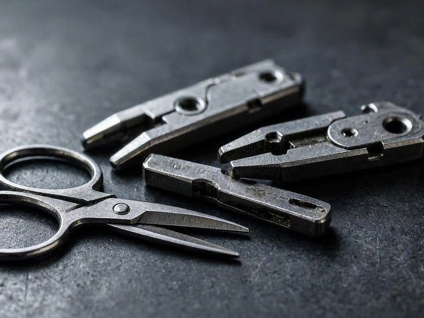 Weft grippers, scissors and cutter components for a Sulzer loom